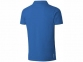 Рубашка поло «Hacker» мужская, небесно-синий/серый - 1