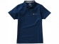 Рубашка поло «Hacker» мужская, темно-синий/серый - 7