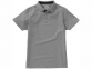 Рубашка поло «Hacker» мужская, серый/черный - 6