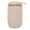 Мочалка «Королевский пилинг», рукавица с декором- тесьма,  14,5*25 см - 3