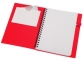 Блокнот «Контакт» с ручкой, красный, серебристый, бумага/полипропилен - 1