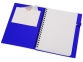 Блокнот «Контакт» с ручкой, синий, серебристый, бумага/полипропилен - 1