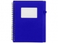 Блокнот «Контакт» с ручкой, синий, серебристый, бумага/полипропилен - 3