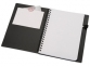 Блокнот «Контакт» с ручкой, черный, серебристый, бумага/полипропилен - 1