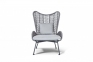 Кресло Мадрид, арт. LCAR6001, в комплекте с подушками, свет темно-серый - 2