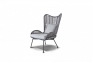 Кресло Мадрид, арт. LCAR6001, в комплекте с подушками, свет темно-серый - 1