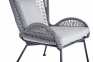 Кресло Мадрид, арт. LCAR6001, в комплекте с подушками, свет темно-серый - 4