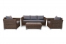 "Капучино", диван трехместный, коричневый - 2