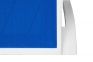 Шезлонг "Малага", цвет белый, ткань синего цвета - 1