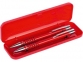 Подарочный набор ручек «Онтарио», красный/черный/серебристый, металл/каучук/пластик - 1