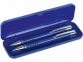 Подарочный набор ручек «Онтарио», синий/черный/серебристый, металл/каучук/пластик - 1