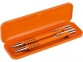 Подарочный набор ручек «Онтарио», оранжевый/черный/серебристый, металл/каучук/пластик - 1