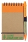 Блокнот на кольцах Eco Note с ручкой, оранжевый - 10