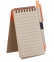 Блокнот на кольцах Eco Note с ручкой, оранжевый - 2