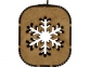 Подарочная деревянная коробка «Снежинка», малая, 90 х 83 х 115 см, березовая фанера, березовая фанера - 1