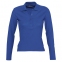 Рубашка поло женская с длинным рукавом PODIUM 210 ярко-синяя - 2