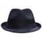 Шляпа Gentleman, черная с черной лентой - 1