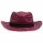 Шляпа Daydream, красная с черной лентой - 1