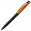 Ручка шариковая Pin Fashion, черно-оранжевая - 4
