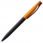 Ручка шариковая Pin Fashion, черно-оранжевая - 2