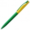 Ручка шариковая Pin Fashion, зелено-желтая - 1