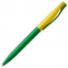 Ручка шариковая Pin Fashion, зелено-желтая - 2
