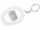 Брелок-открывалка «Каска», белый/серебристый, пластик/металл - 1
