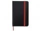 Блокнот А6 «Имлес», черный/красный, картон, покрытый бумагой под искусственную кожу - 2