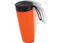 Термокружка «Годс» 470мл на присоске, оранжевый/черный, пластик - 2