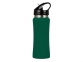 Бутылка спортивная «Коста-Рика», зеленый/черный/серебристый, нержавеющая cталь/пластик с покрытием soft-touch - 3