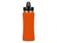 Бутылка спортивная «Коста-Рика», оранжевый/черный/серебристый, нержавеющая cталь/пластик с покрытием soft-touch - 2