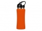 Бутылка спортивная «Коста-Рика», оранжевый/черный/серебристый, нержавеющая cталь/пластик с покрытием soft-touch - 3