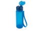 Складная бутылка «Твист», синий, силикон/пластик - 1