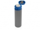 Вакуумная термокружка «Хот», серый/синий, нержавеющая сталь/пластик - 1