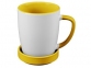 Кружка с универсальной подставкой «Мак-Кинни», белый/желтый, керамика - 1