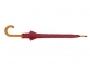 Зонт-трость «Радуга», бордовый, купол- полиэстер, стержень и ручка- дерево, спицы- металл - 3