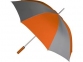 Зонт-трость «Форсайт», серый/оранжевый, эпонж/металл/пластик - 1