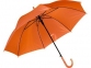 Зонт-трость «Яркость», оранжевый, купол- полиэстер, каркас, спицы- металл, ручка- пластик - 1