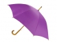 Зонт-трость «Радуга», фиолетовый, купол- полиэстер, стержень и ручка- дерево, спицы- металл - 1