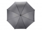 Зонт-трость «Радуга», серый, купол- полиэстер, стержень и ручка- дерево, спицы- металл - 7