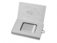 Портативное зарядное устройство «Argent», 10000 mAh, серебристый/белый, пластик с покрытием "софт-тач" - 7