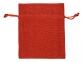 Мешочек подарочный, искусственный лен, малый, красный, 10 х 12,5 см - 1