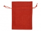 Мешочек подарочный, искусственный лен, средний, красный, 13 х 18 см - 1
