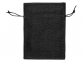 Мешочек подарочный, искусственный лен, средний, черный, 13 х 18 см - 1