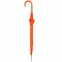 Зонт-трость с пластиковой ручкой, механический, оранжевый, D=103 см, 100% полиэстер, шелкография - 2
