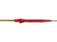 Зонт-трость «Радуга», красный, купол- полиэстер, стержень и ручка- дерево, спицы- металл - 4