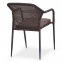 Плетеный стул Y35B-W2390 Brown с подушкой - 1
