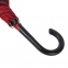 Зонт-трость "Back to black", полуавтомат, 100% полиэстер, черный с красным - 3
