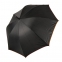 Зонт-трость "Back to black", полуавтомат, 100% полиэстер, черный с оранжевым - 1