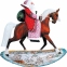 Игрушка новогодняя коллекционная "Дед Мороз верхом на лошади" US 51121 - 1